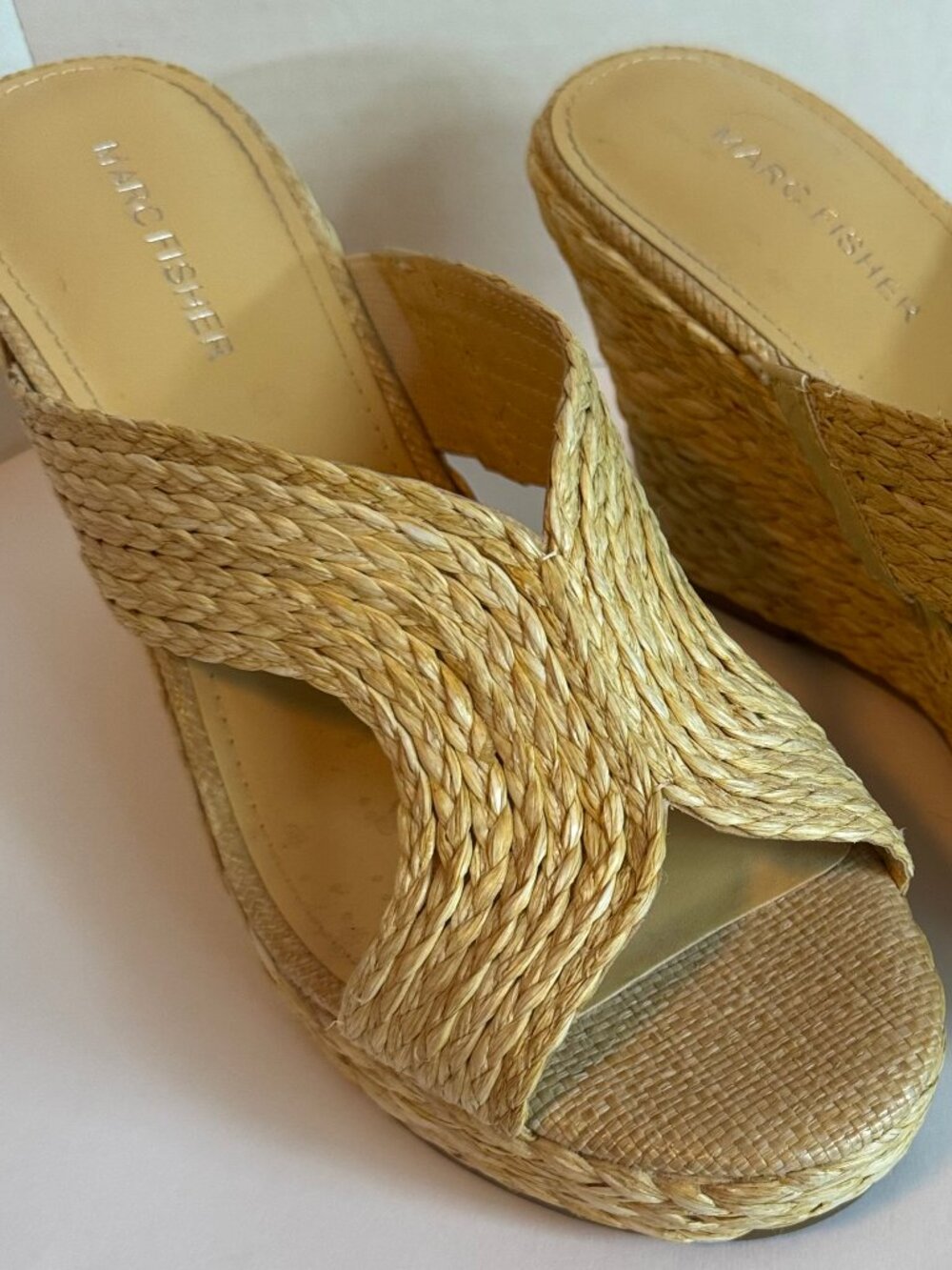 Marc Fisher Kalisha Wedge Sandal 9 1/2 M
